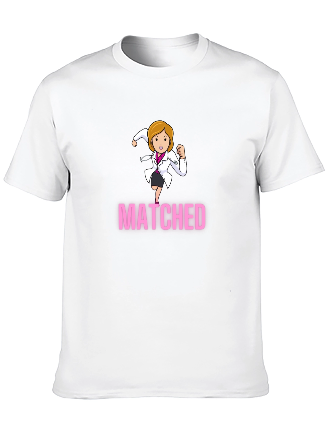 Matched Doctor Graphic Tee - Medical Resident Gift