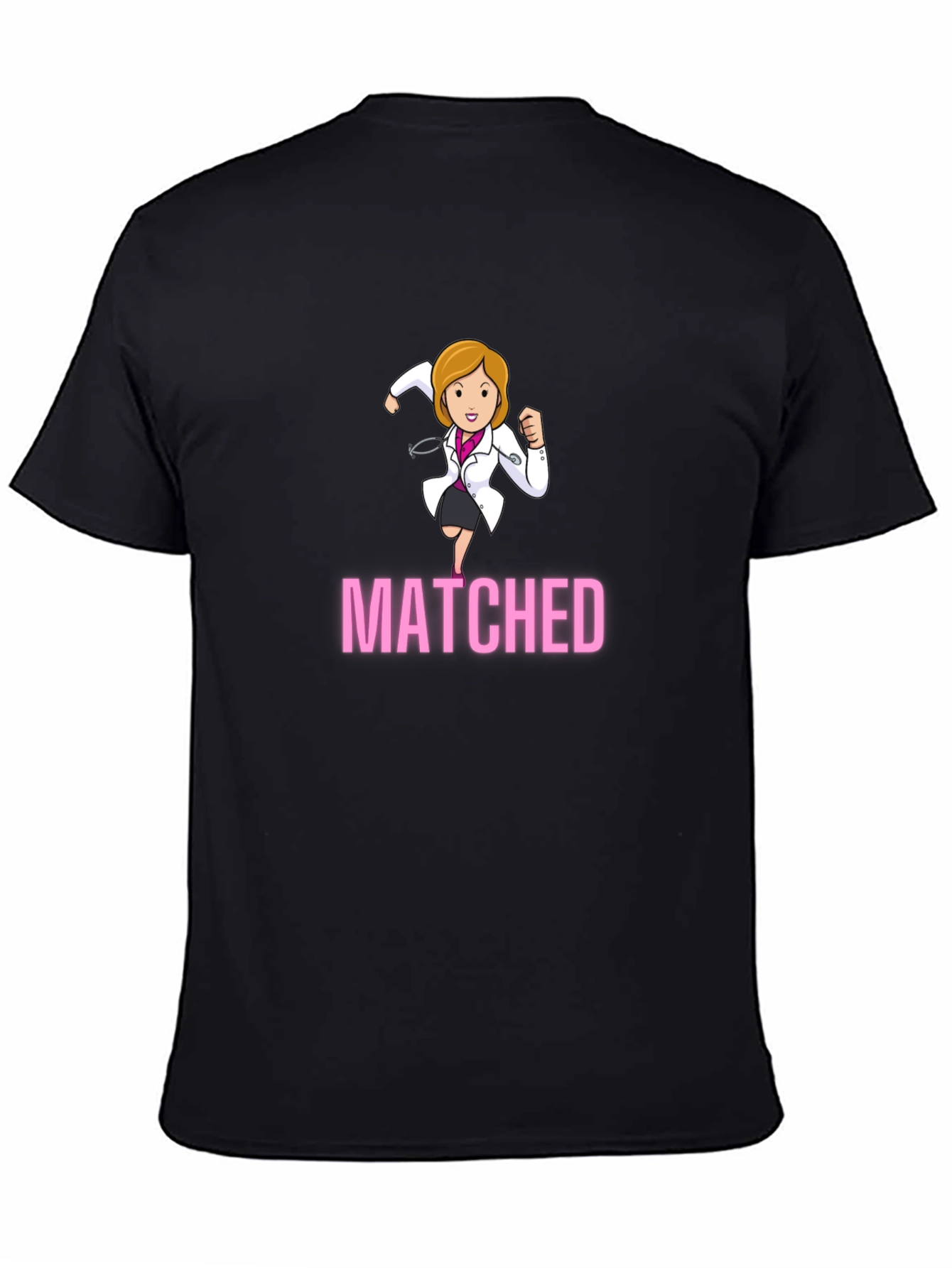 Matched Doctor Graphic Tee - Medical Resident Gift