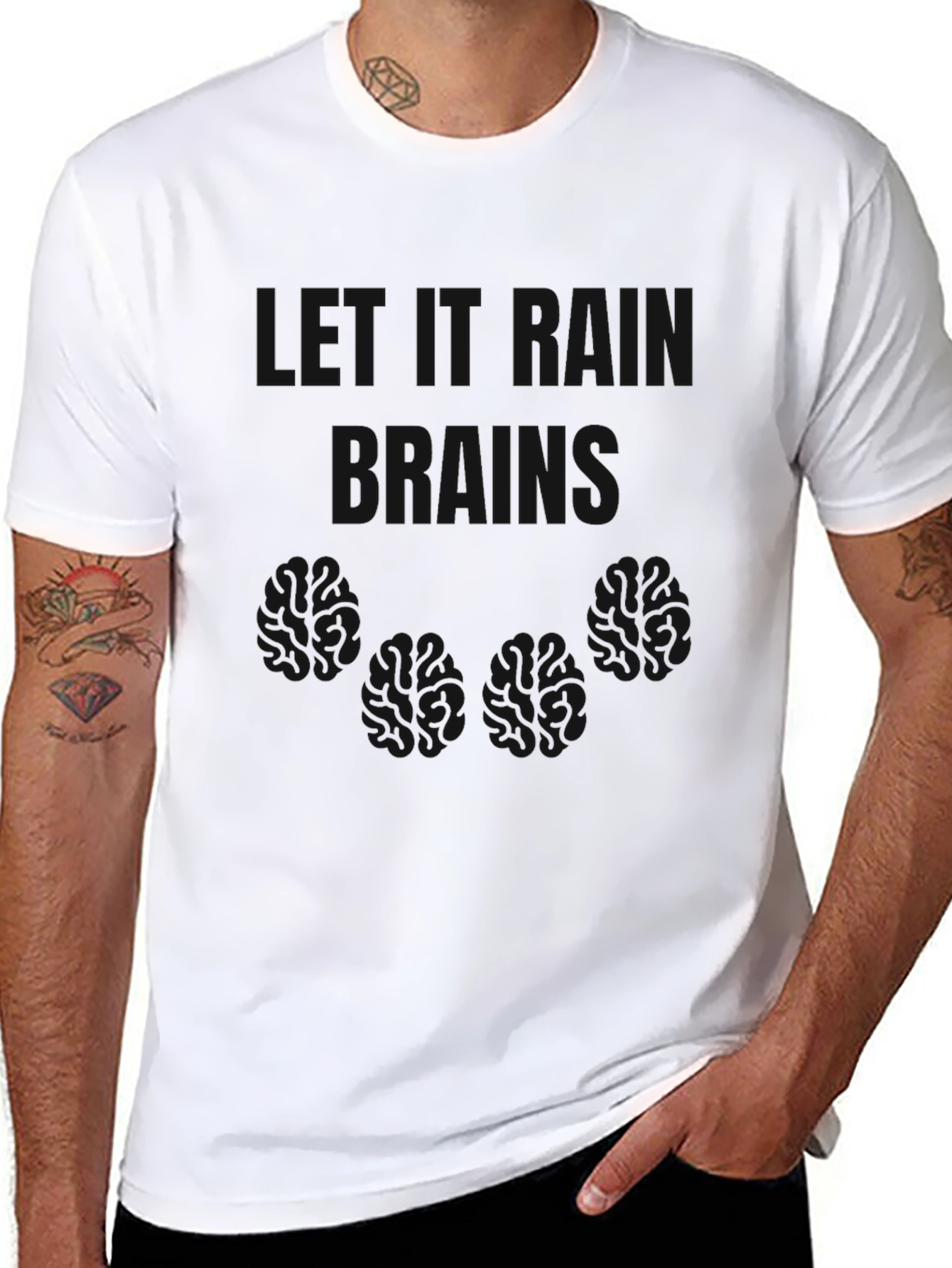 Mens Black Crew Neck Short Sleeve T-Shirt