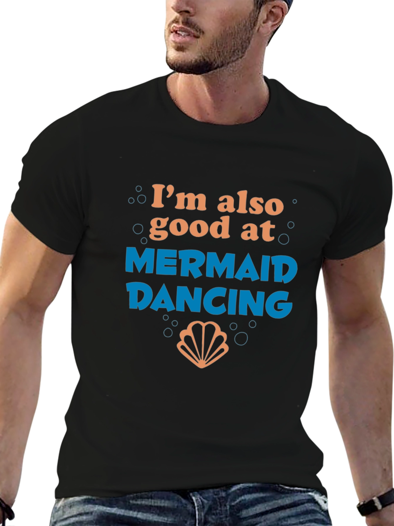 Mermaid Dancing Graphic Tee - Funny T-Shirt