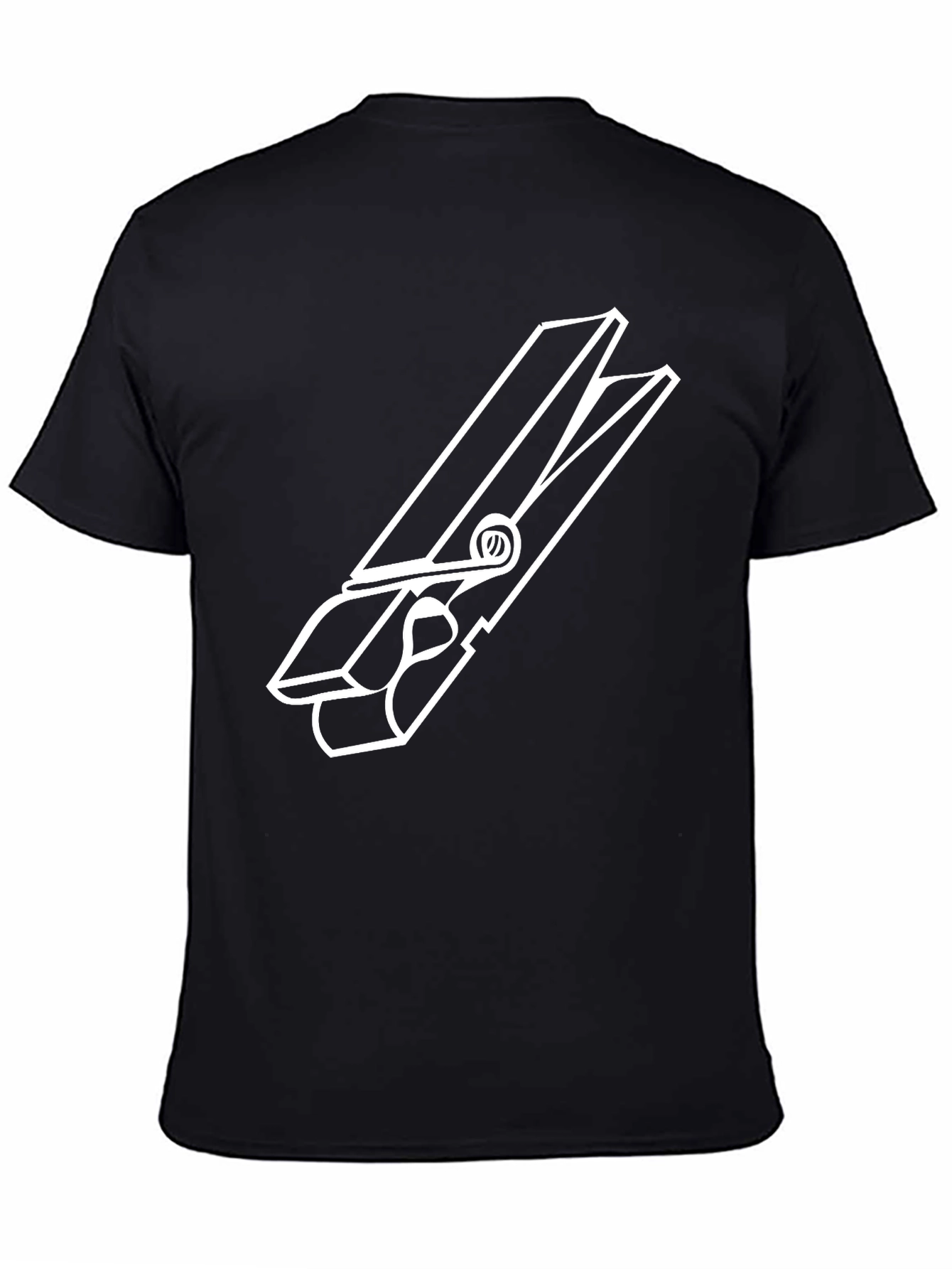Clothespin Graphic Tee - Quirky Casual Style