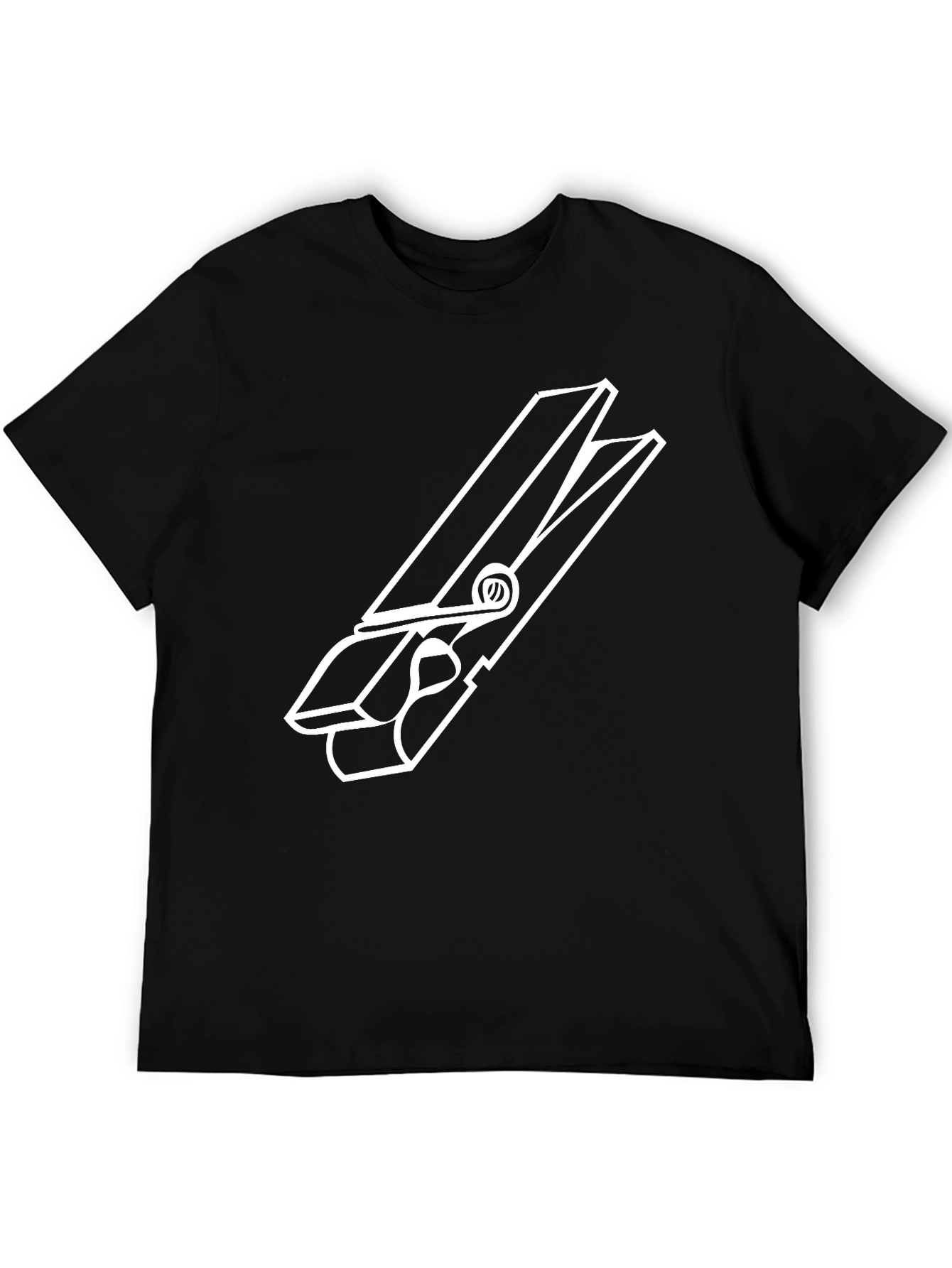 Clothespin Graphic Tee - Quirky Casual Style
