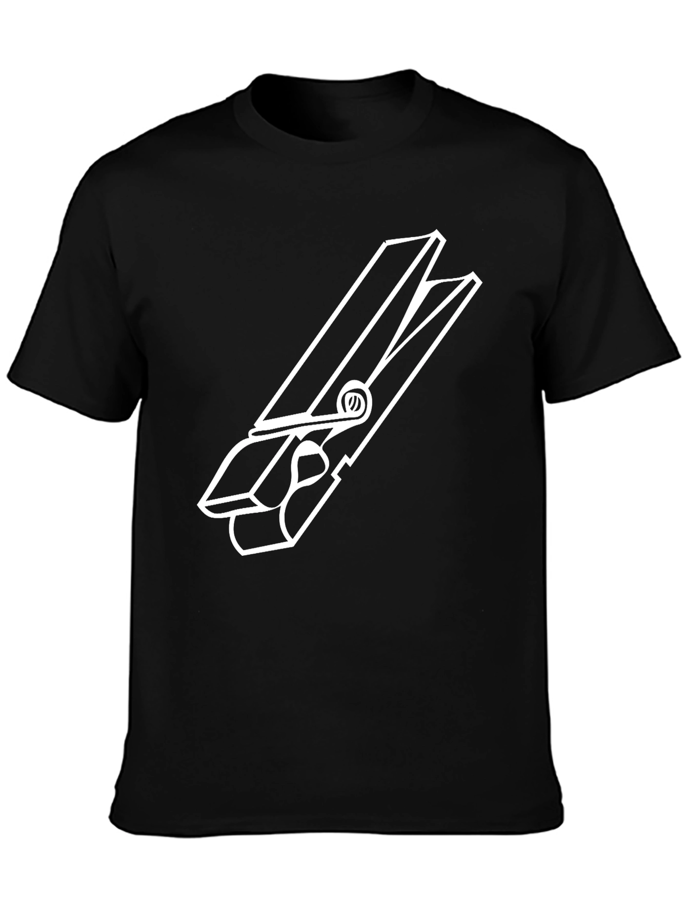 Clothespin Graphic Tee - Quirky Casual Style