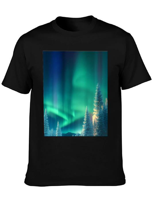 Aurora Borealis Graphic Tee - Northern Lights T-Shirt