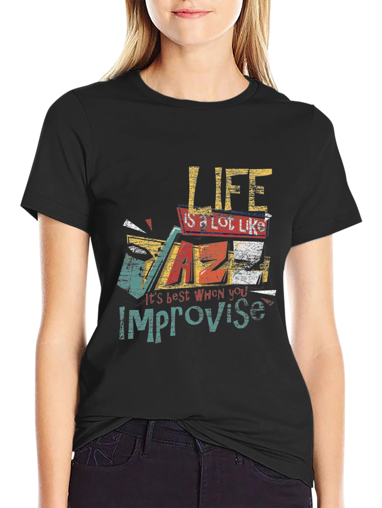 Life Improvise Graphic Print Tee