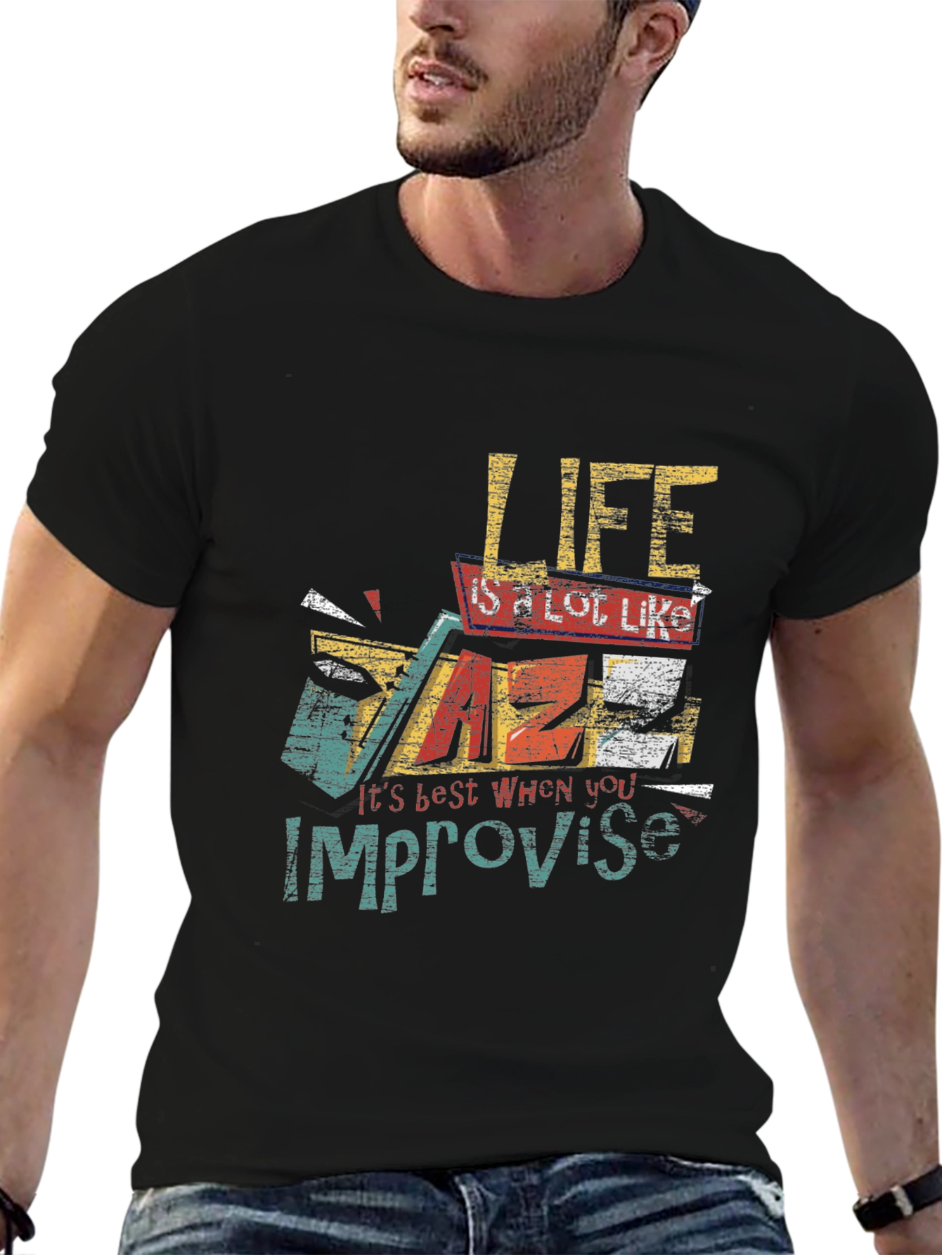 Life Improvise Graphic Print Tee