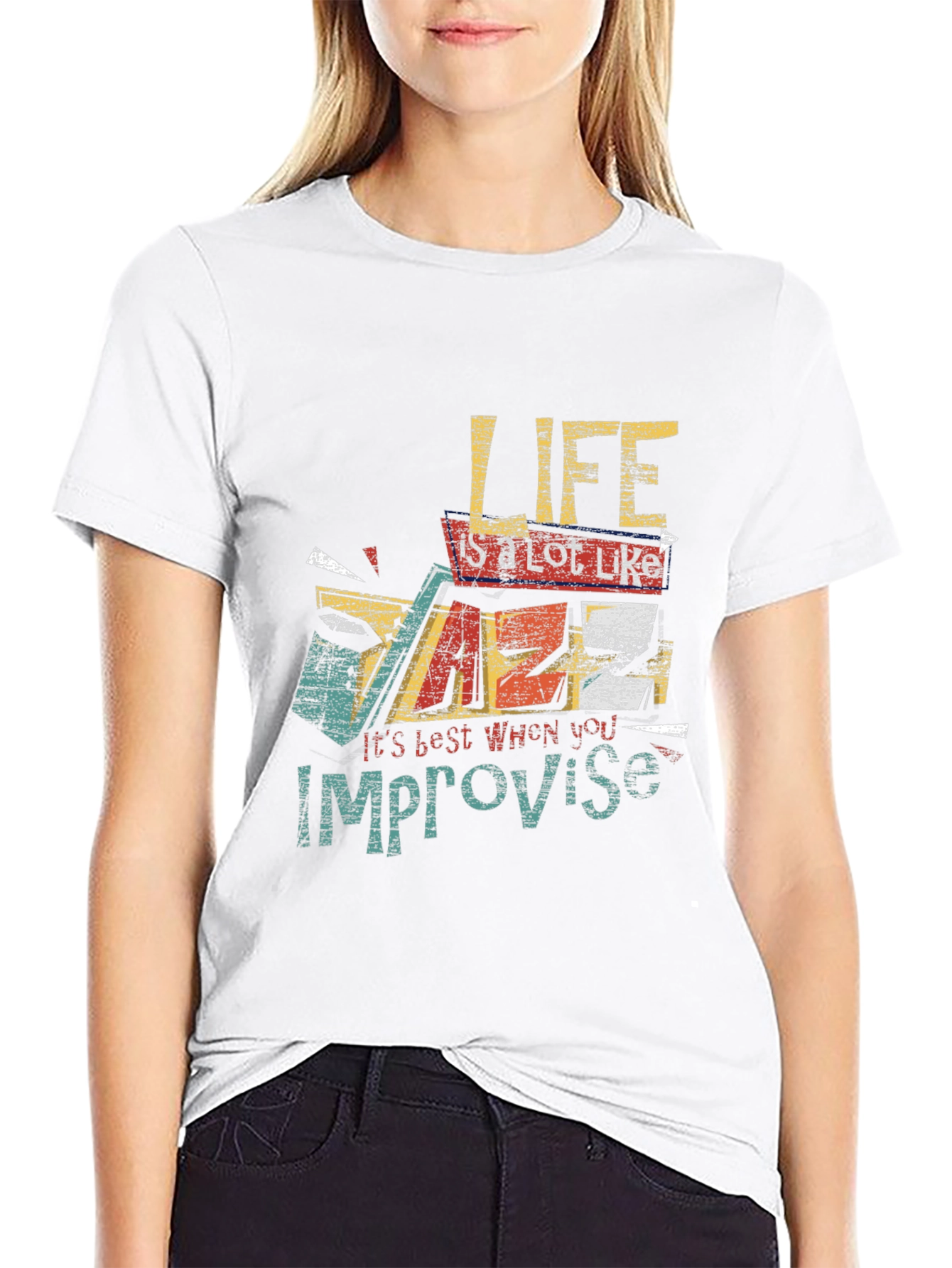 Life Improvise Graphic Print Tee