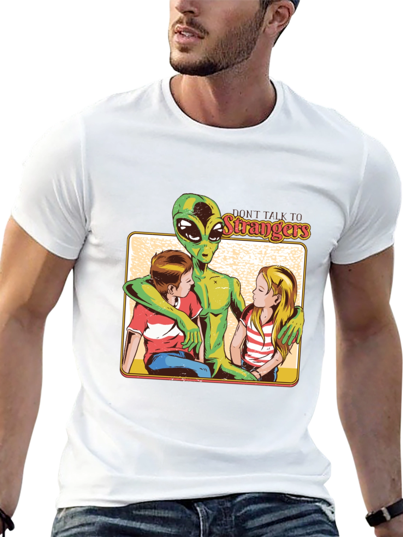 Dont Talk to Strangers Alien T-Shirt