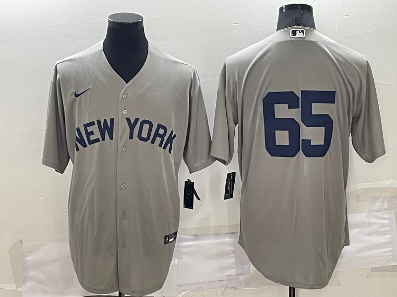 Men's New York Yankees Nestor Cortes Jr. #65 Gray Replica Player Name Jerseys