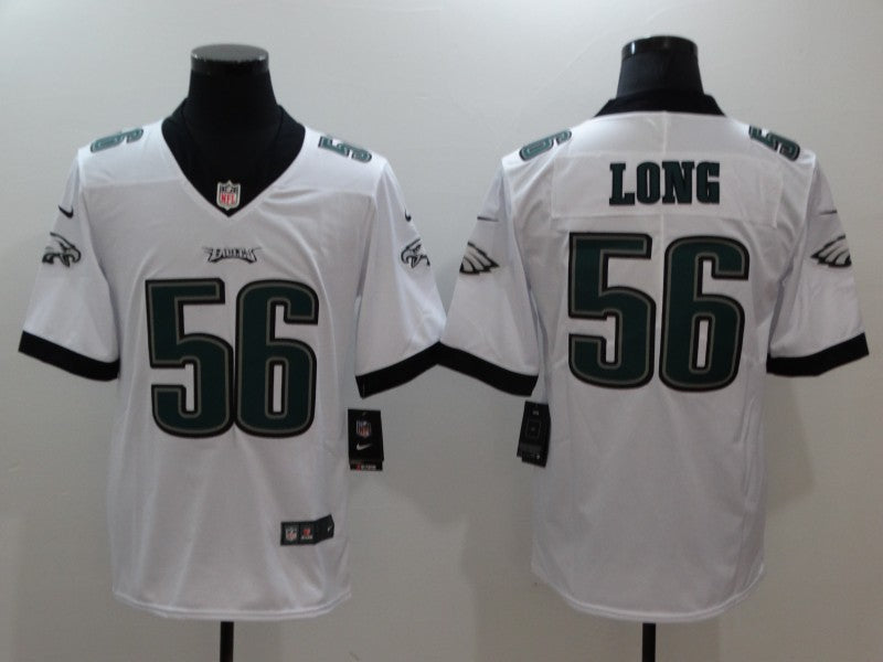 Men's Philadelphia Eagles Chris Long #56 White Game Jerseys