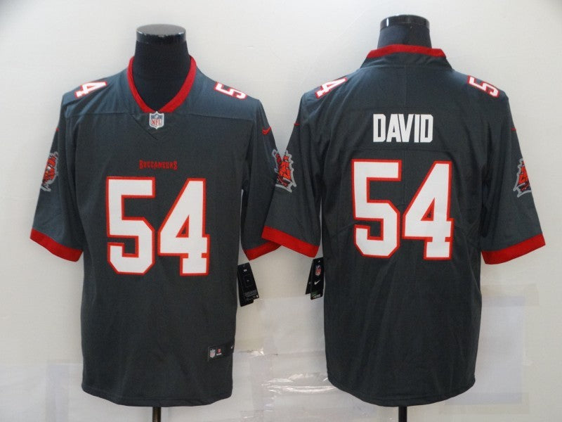 Men's Tampa Bay Buccaneers Lavonte David #54 Gray Game Jerseys
