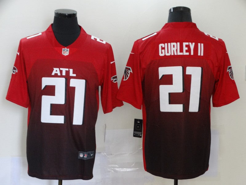 Men's Atlanta Falcons Todd Gurley II #21 Red 2nd Alternate Game Jerseys