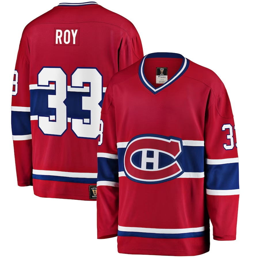 Men's Montreal Canadiens Patrick Roy #33 Red Player Game Jerseys