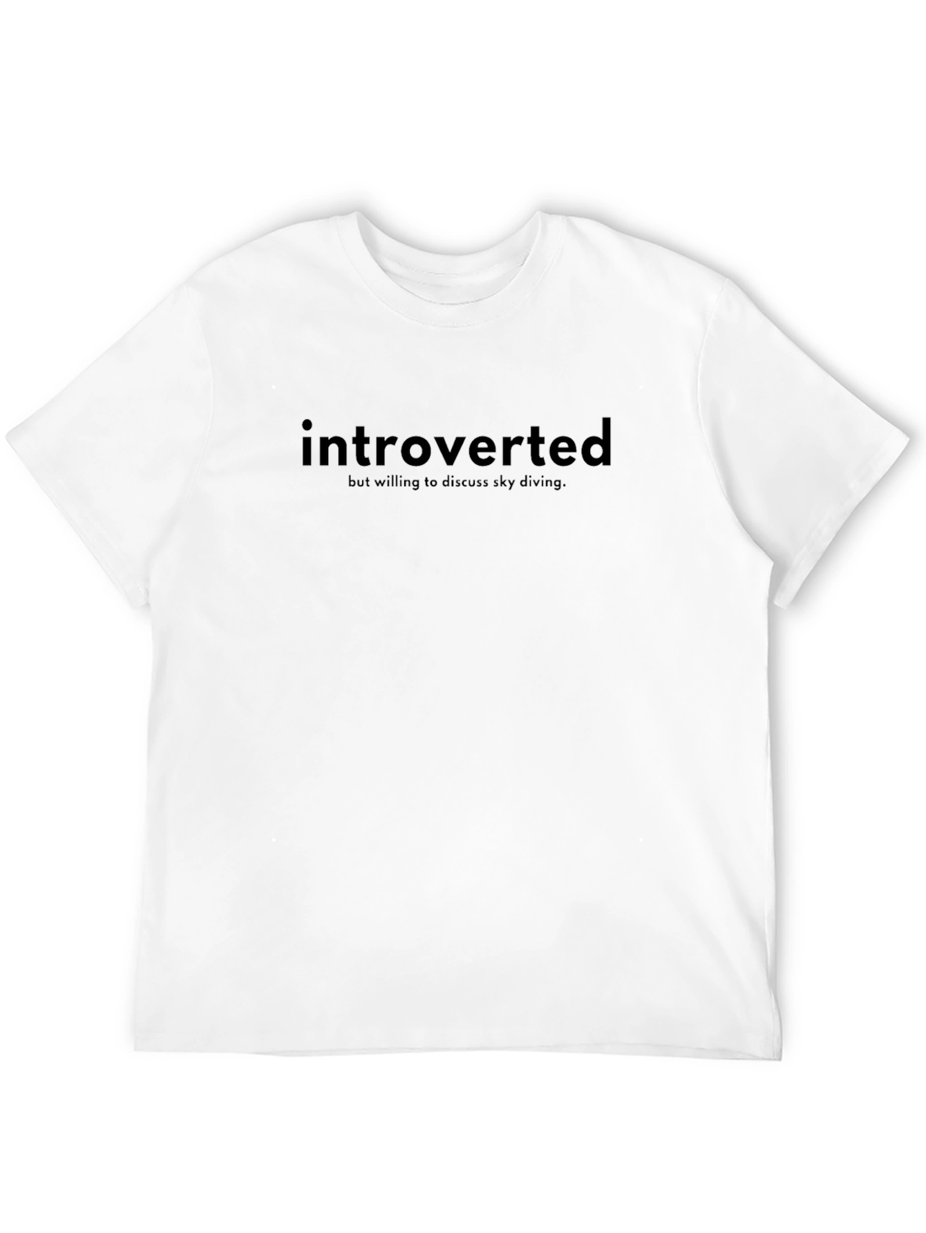 Introverted Skydiving Humor T-Shirt