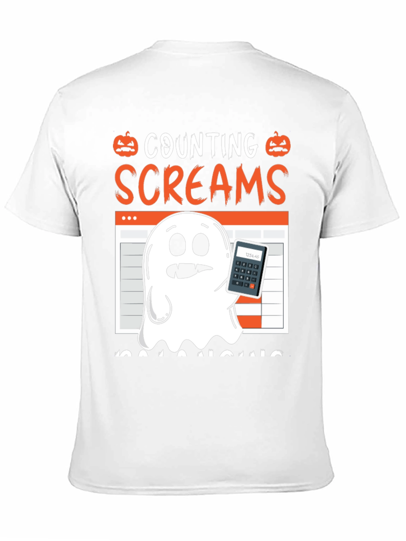 Counting Screams Accountant Halloween T-Shirt