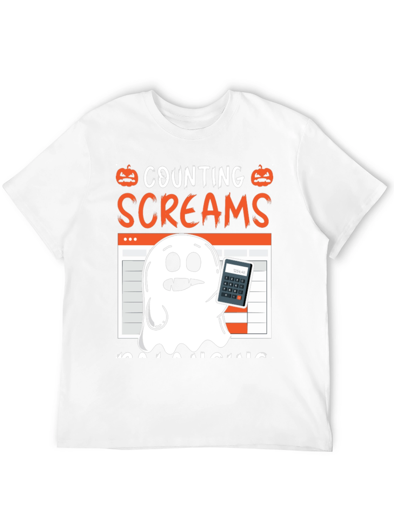 Counting Screams Accountant Halloween T-Shirt