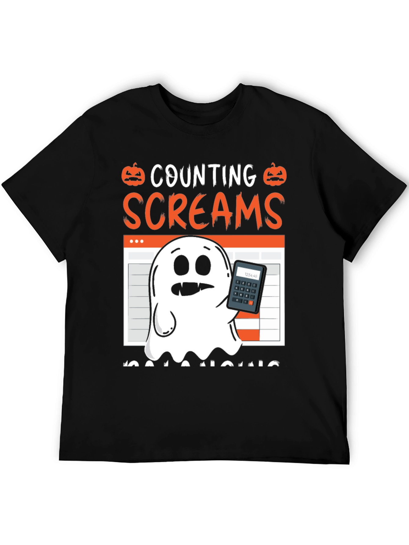 Counting Screams Accountant Halloween T-Shirt