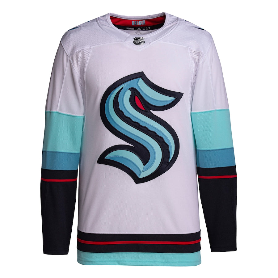Men's Seattle Kraken adidas White Away Primegreen Authentic Jersey