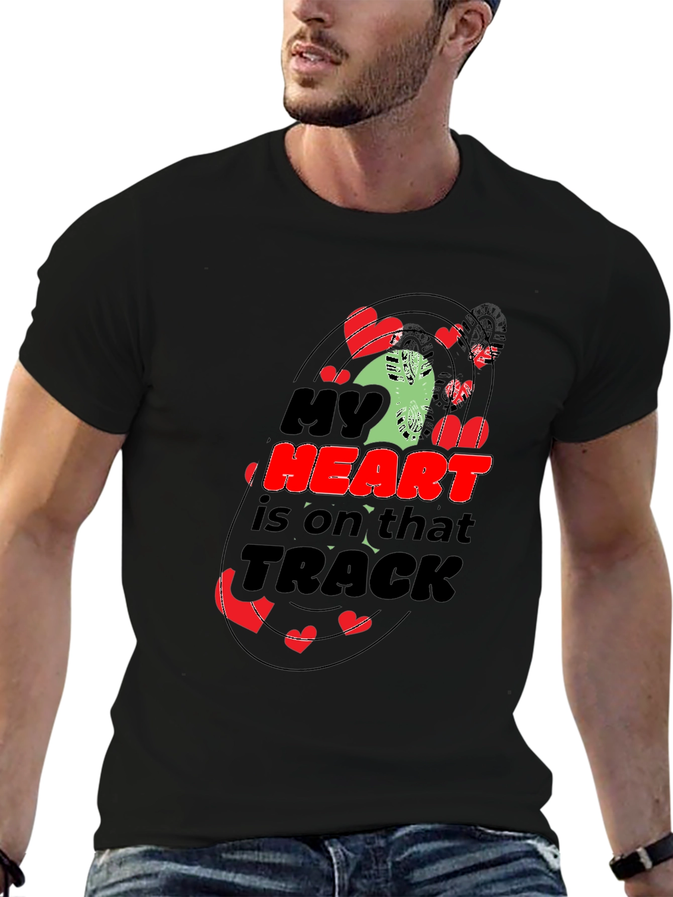My Heart is on That Track Graphic Tee