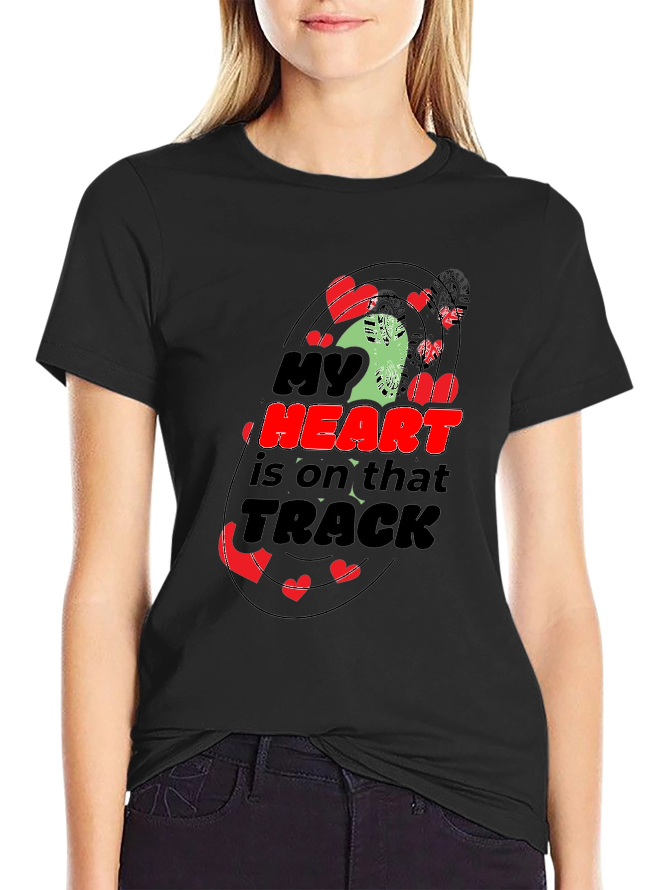 My Heart is on That Track Graphic Tee