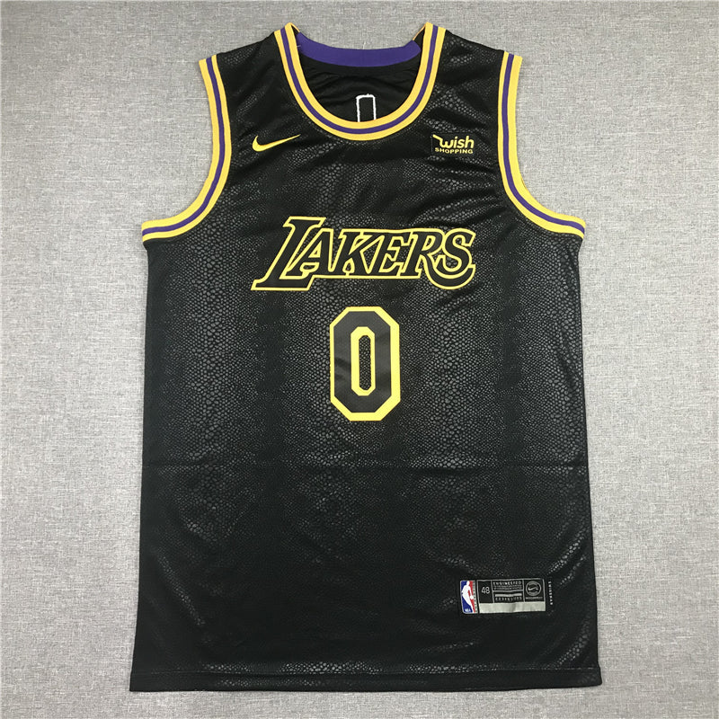 Men's Los Angeles Lakers Russell Westbrook Black City Edition Swingman Jerseys
