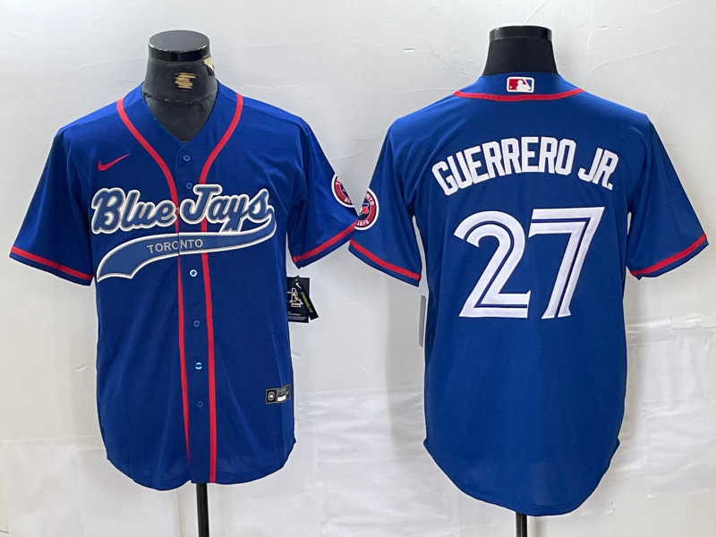 Men's Toronto Blue Jays Vladimir Guerrero Jr. #27 Royal Player Jerseys Joint Edition