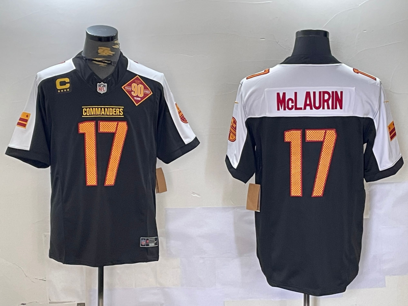 Men's Washington Commanders Terry McLaurin #17 Black Alternate Vapor Limited Jerseys