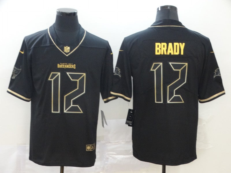 Men's Tampa Bay Buccaneers #12 Tom Brady Black Game Jerseys