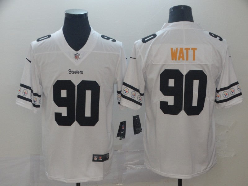Men's Pittsburgh Steelers T.J. Watt #90 White Player Jerseys