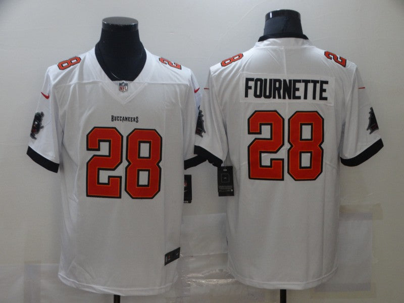 Men's Tampa Bay Buccaneers Leonard Fournette #28 White Game Jerseys