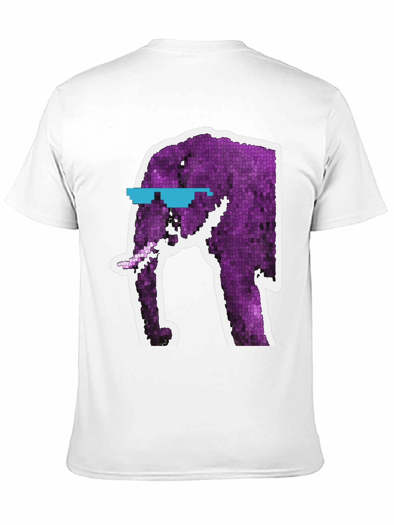 Cool Elephant Graphic Tee - Black Cotton T-Shirt