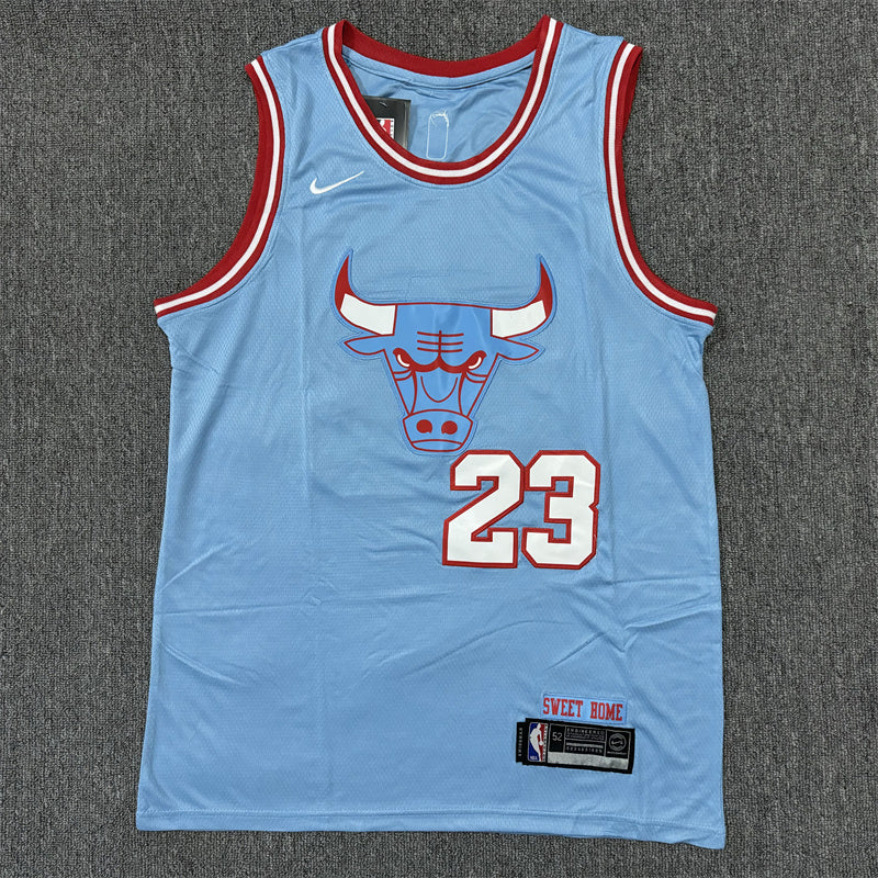 Men's Chicago Bulls Michael Jordan #23 Blue Swingman Jerseys