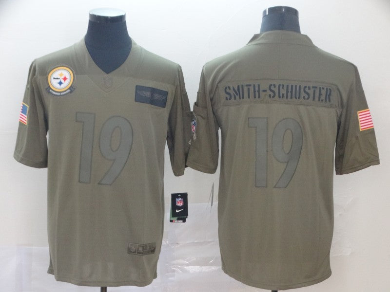 Men's Pittsburgh Steelers JuJu Smith-Schuster #19 Brown Game Jerseys