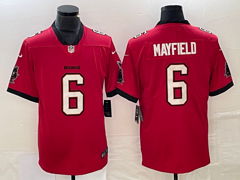 Men's Tampa Bay Buccaneers Baker Mayfield #6 Red Game Jerseys