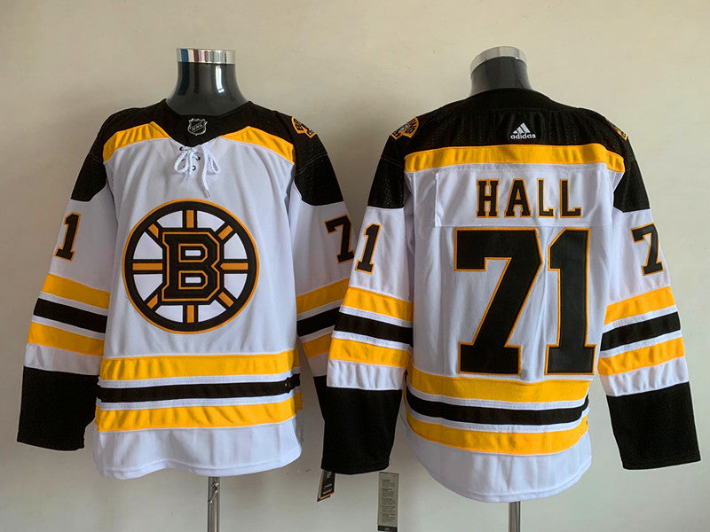 Men's Boston Bruins Taylor Hall #71 White Replica Player Jerseys