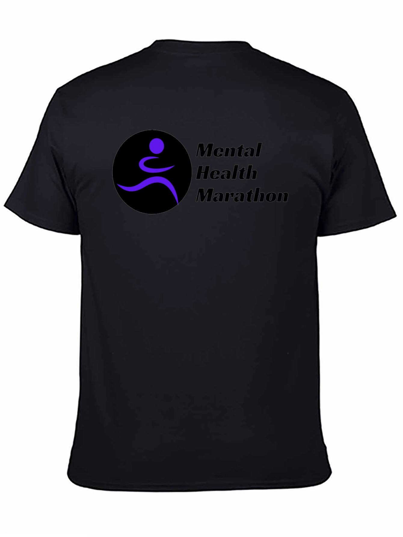 Mental Health Marathon Black T-Shirt