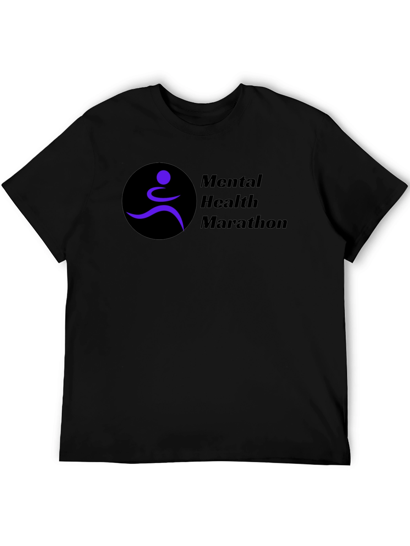 Mental Health Marathon Black T-Shirt
