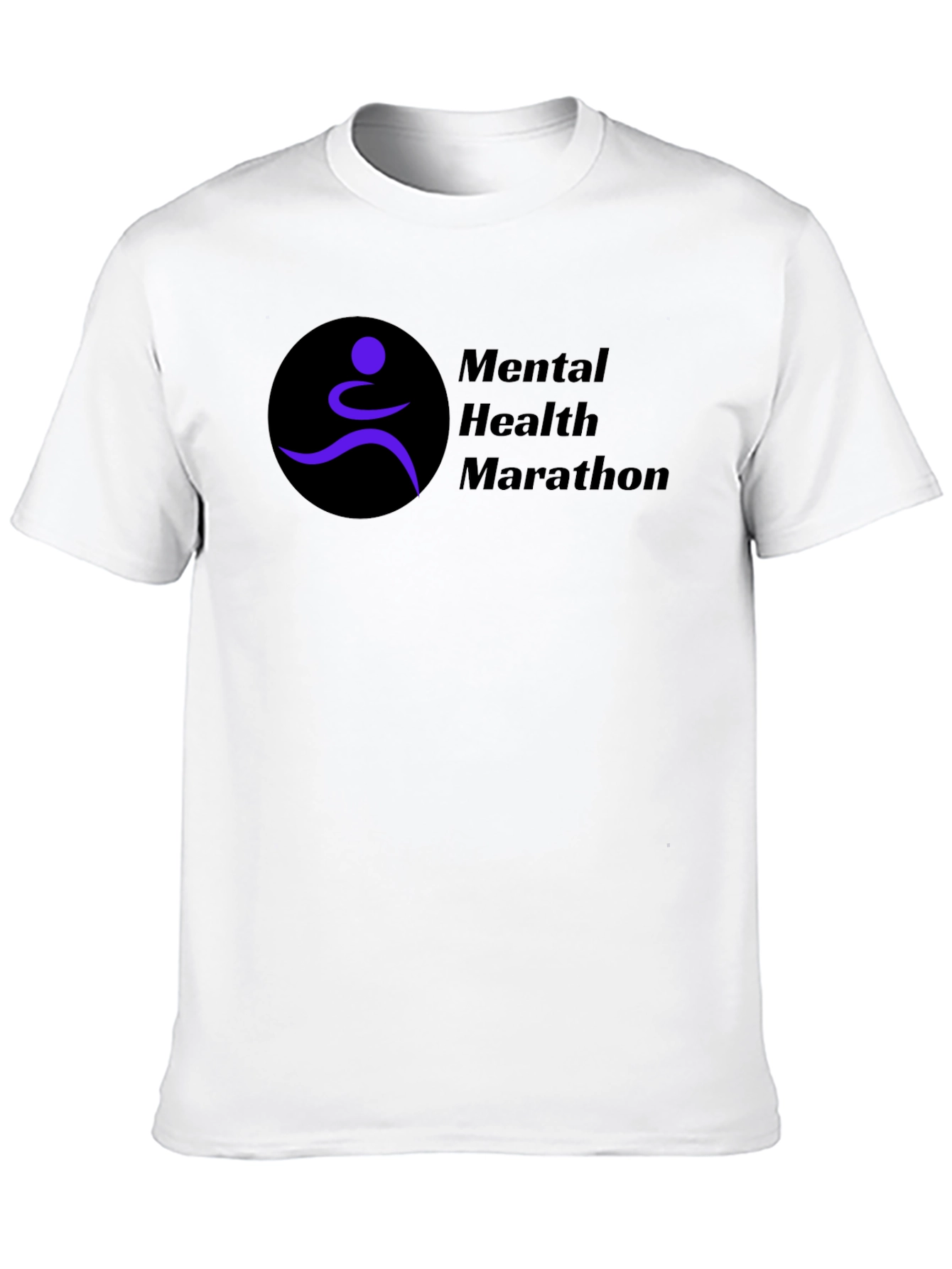 Mental Health Marathon Black T-Shirt