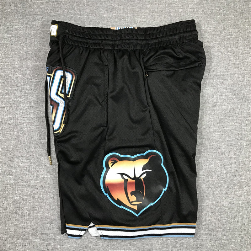 Men's Memphis Grizzlies Black 2022/23 City Edition Basketball Shorts1