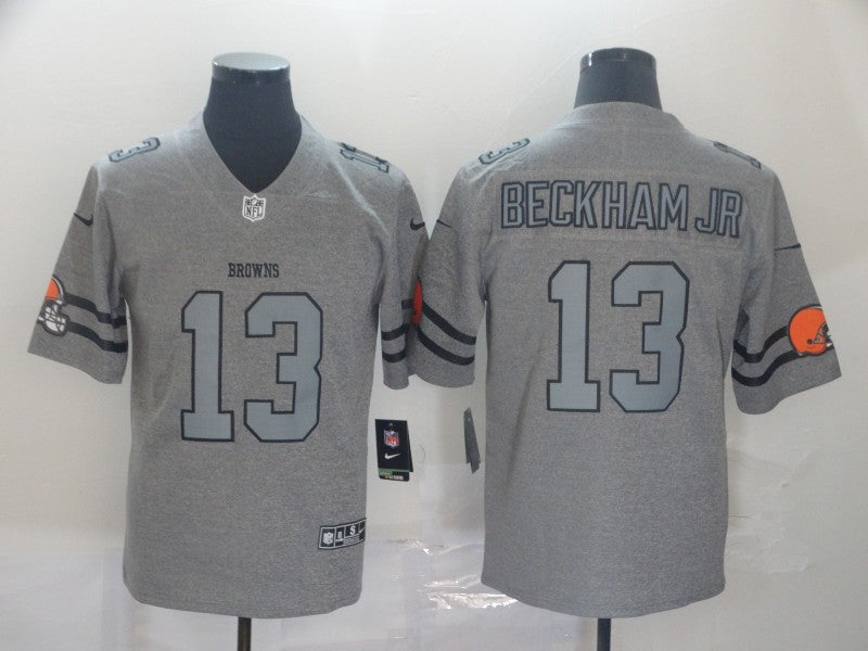 Men's Cleveland Browns Odell Beckham Jr. Gray Game Jerseys