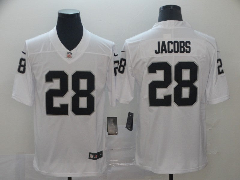 Men's Las Vegas Raiders Josh Jacobs #28 White Game Jerseys