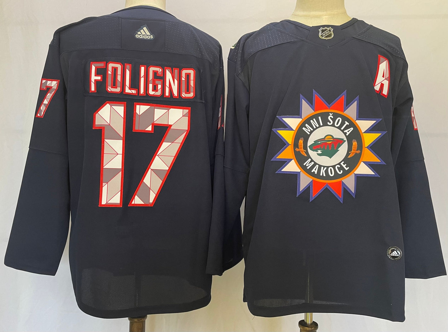 Men's Minnesota Wild Marcus Foligno #17 Black Breakaway Player Jerseys
