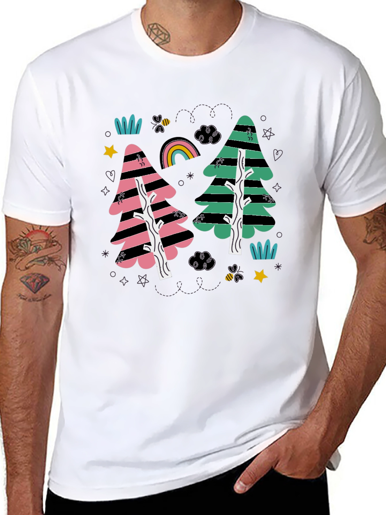 Funky Forest Black Tee