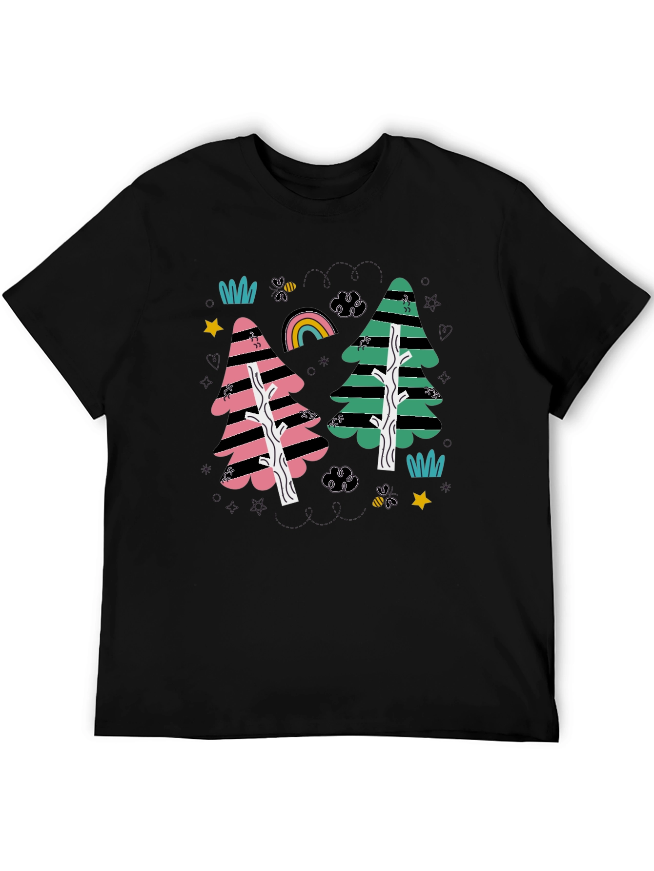 Funky Forest Black Tee