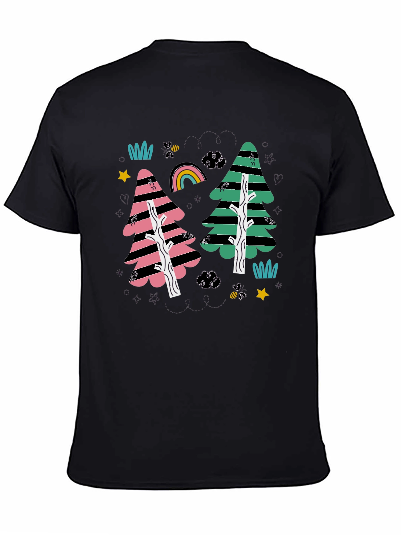 Funky Forest Black Tee