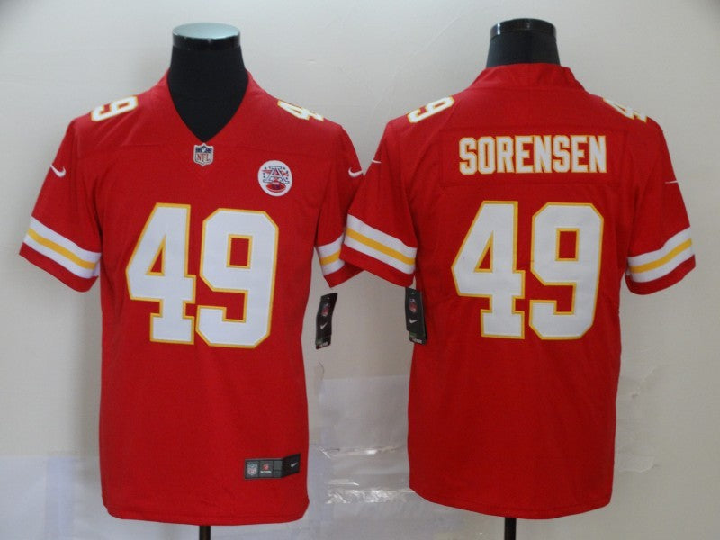 Men's Kansas City Chiefs Daniel Sorensen #49 Red Game Jerseys