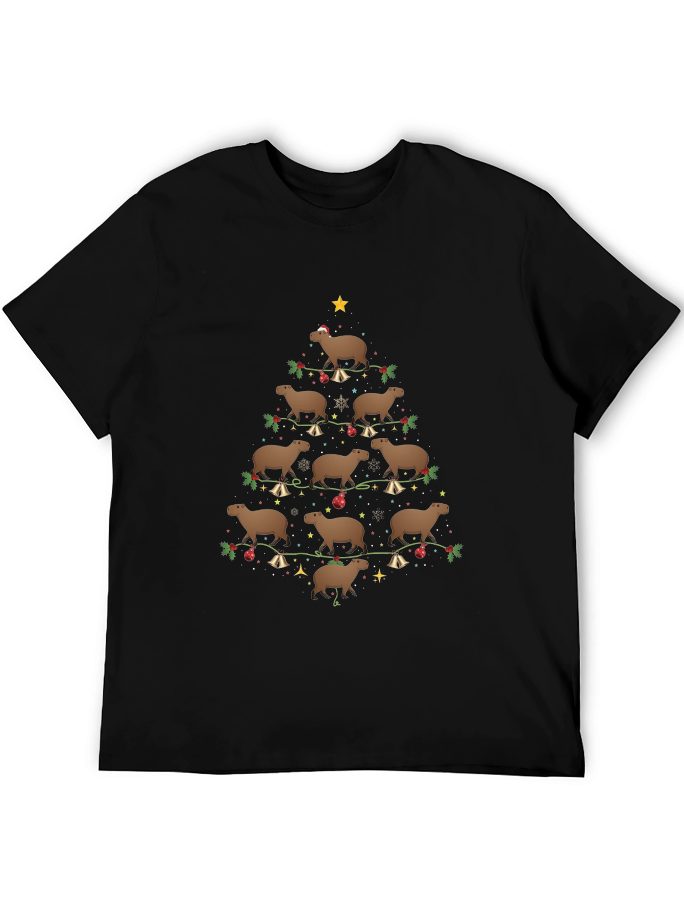 Capybara Christmas Tree T-Shirt