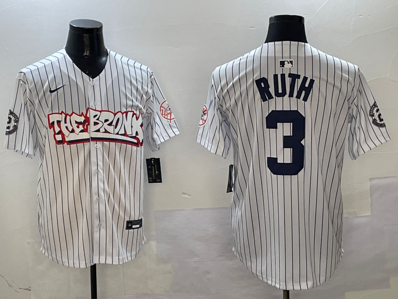 Men's New York Yankees Babe Ruth White Limited Player Jerseys
