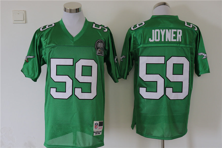 Men's Philadelphia Eagles Seth Joyner Mitchell & Ness Kelly Green Legacy Replica Jerseys