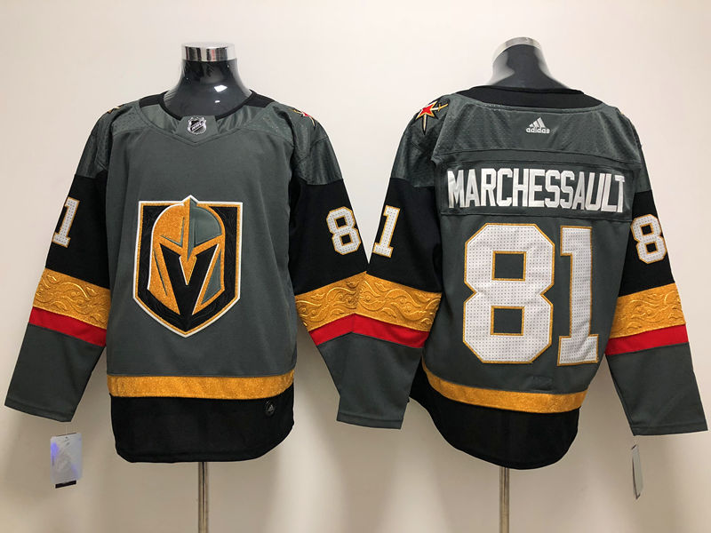 Men's Vegas Golden Knights Jonathan Marchessault #81 Gray Breakaway Player Jerseys